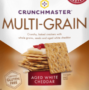 12/4.0 OZ MULTI-GRAIN CRACKER, AGED WHITE CHEDDAR product image